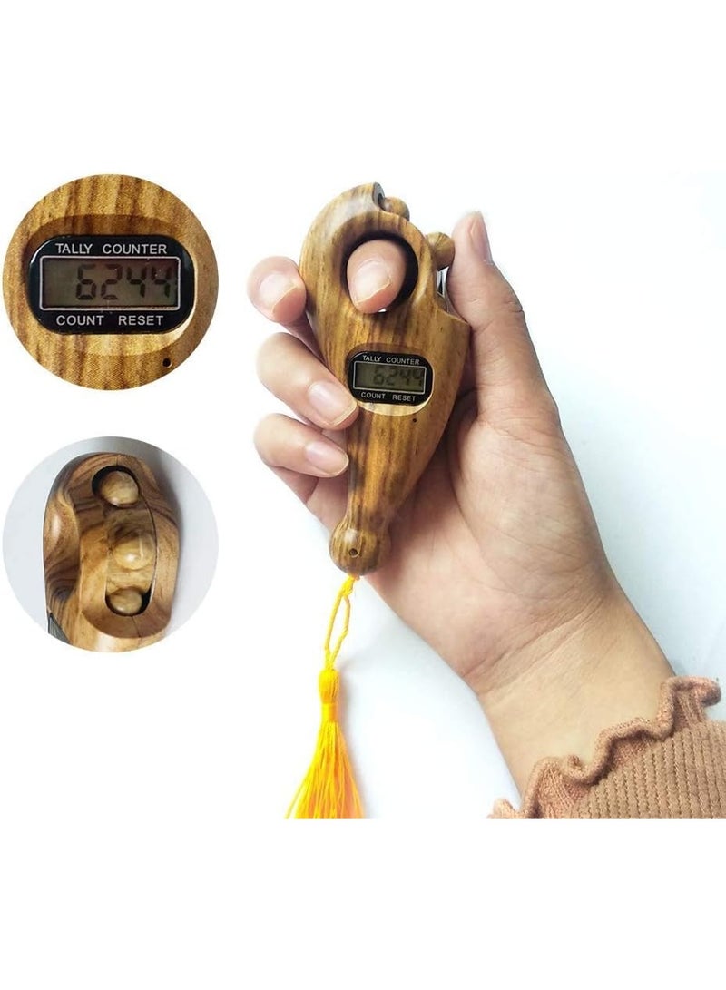 JIXIN Rubik Digital Tasbih Counter Tasbeeh Tally Finger Counter Digital Rolling Toggle Beads Word Counter Comfortable Palm Grip - Image 1